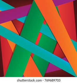 Abstract Geometric Business Concept full Color backgrounds. Vector illustration