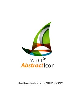 Abstract geometric business corporate emblem. Logo icon design for travel or any other idea
