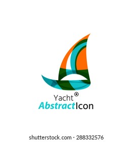 Abstract geometric business corporate emblem. Logo icon design for travel or any other idea