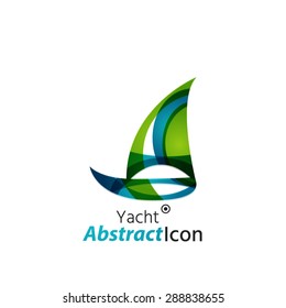 Abstract geometric business corporate emblem. Logo icon design for travel or any other idea