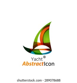 Abstract geometric business corporate emblem. Logo icon design for travel or any other idea