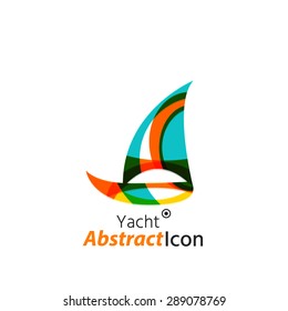 Abstract geometric business corporate emblem. Logo icon design for travel or any other idea