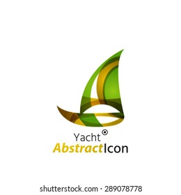 Abstract geometric business corporate emblem. Logo icon design for travel or any other idea
