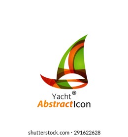 Abstract geometric business corporate emblem. Logo icon design for travel or any other idea