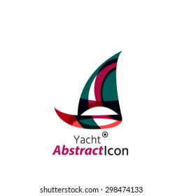 Abstract geometric business corporate emblem. Logo icon design for travel or any other idea