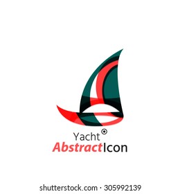 Abstract geometric business corporate emblem. Logo icon design for travel or any other idea