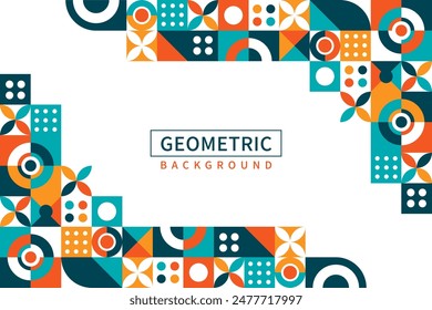 Abstract geometric business cover background