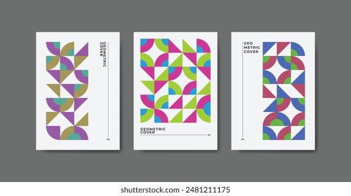 abstract geometric business cover collection