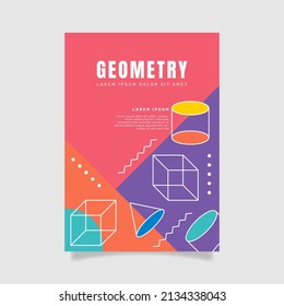 Abstract geometric business cover. - Vector.