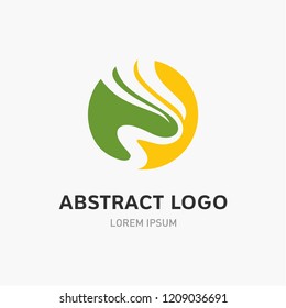 abstract geometric business icon set. Business logo template
