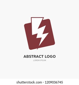 abstract geometric business icon set. Business logo template