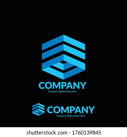 ABSTRACT geometric BUSINESS logo element