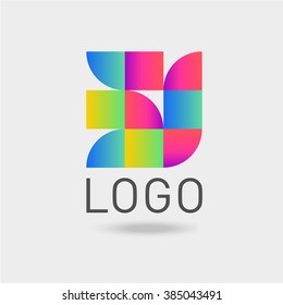 Abstract geometric business vector icon, logo for your company. Eps10 vector. Design template elements. Business corporate logo for technology