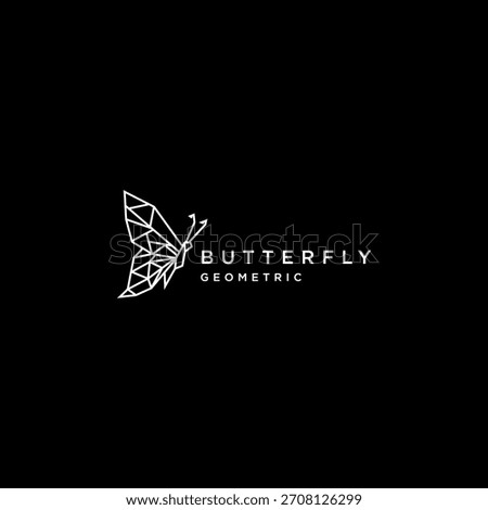 Abstract geometric butterfly logo template vector illustration. Simple Logo Vector Icon