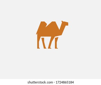 Abstract geometric camel logo icon for your company