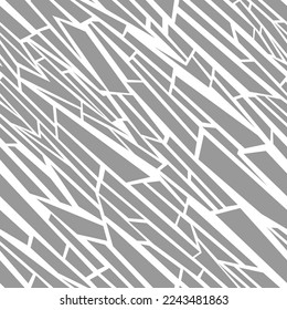 Abstract geometric camouflage texture seamless pattern. Modern digital endless polygonal striped ornament for fabric and fashion print. Vector background.