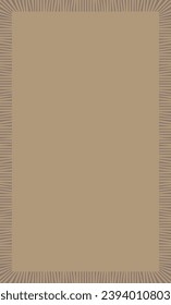 Abstract Geometric Carpet Rug with Border.