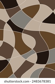 Abstract Geometric Carpet Rug no Border.