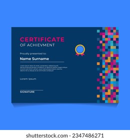 Abstract Geometric Certificate Template Design
