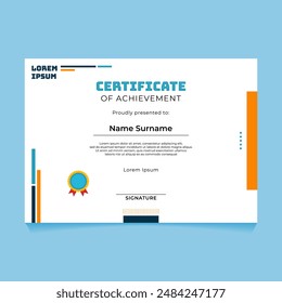 Abstract Geometric Certificate Template Design