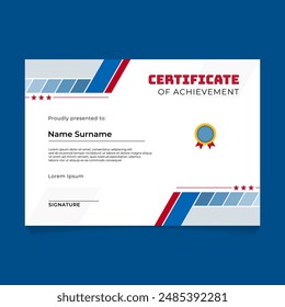 Abstract Geometric Certificate Template Design