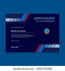 Diseño de Plantilla de certificado geométrico Abstractas