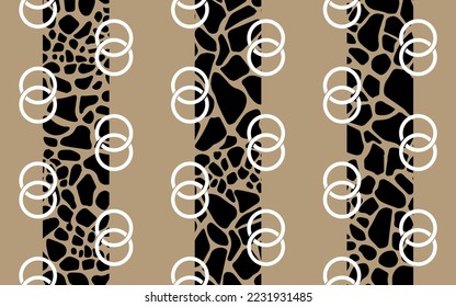 Abstract geometric  chain pattern. Vector Illustration.