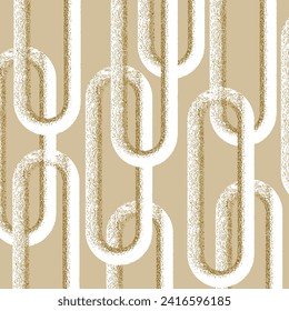 Abstract geometric chain pattern. Vector Illustration.