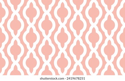 Abstract geometric chain pattern. Vector Illustration.