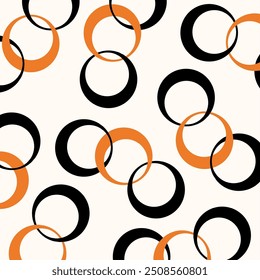 Abstract geometric chain pattern. Vector Illustration