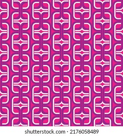 Abstract Geometric Chains Retro Seamless Pattern Minimal Design Trendy Fashion Colors Perfect for Allover Fabric Print or Wrapping Paper