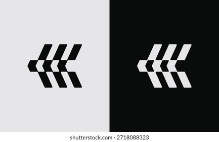 Diseño geométrico Abstractas de la flecha a cuadros con Colores en contraste