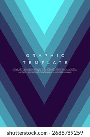 Fondo geométrico Abstractas de Chevron con degradado azul y turquesa
