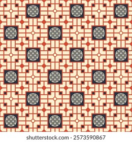 abstract geometric chinese oriental pattern