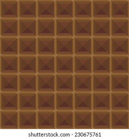  Abstract geometric chocolate background, seamless pattern