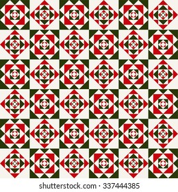 Abstract geometric Christmas vector pattern