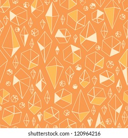 Abstract geometric chrystals seamless pattern background