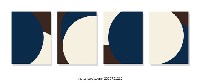Abstract geometric circle art in modern minimalist style. Suitable for wall decor, posters, banners, cards, and home interiors.