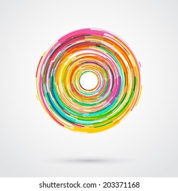 Abstract geometric circle background