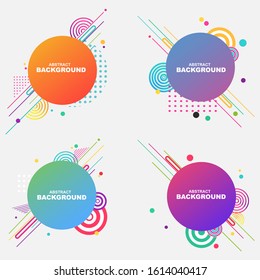 abstract geometric circle background collection