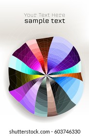 Abstract geometric circle background for text