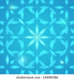 abstract geometric circle blue