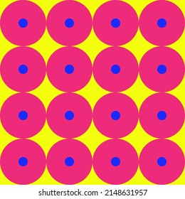 Abstract geometric circle colorful background. Modern trendy geometric vector pattern. Decorative vintage 80's style for wallpaper, brochure, poster, banner or tiles