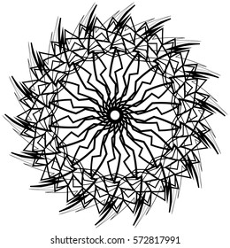 Abstract geometric circle element
