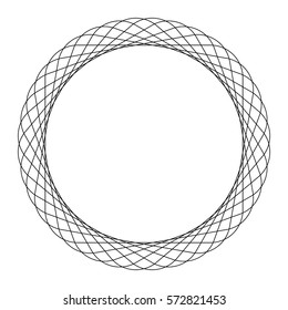 Abstract geometric circle element