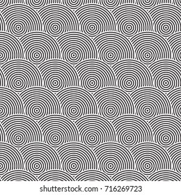 Abstract geometric circle fashion design pattern background.