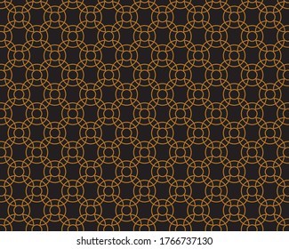 Abstract geometric circle line grid pattern vector on background