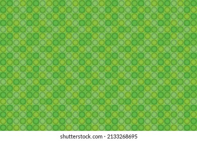 Resumen de la forma de círculo geométrico con fondo de abertura de color verde, patrón de botón. Ilustración vectorial.