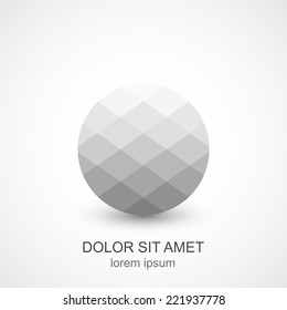 Abstract geometric circle, vector design element