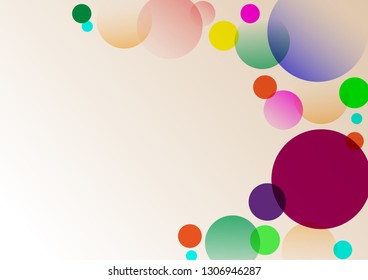 Abstract geometric circles background, vector illustration.